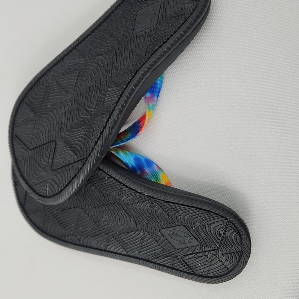 Chaco Men’s Chillos Dark Tie Dye Flip Flops - Picture 5 of 5